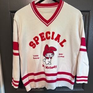 UNIFREE and Sanrio Collaboration My Melody V-neck Sweater